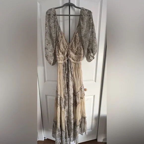 Free People Floral Long Sleeve Maxi Dress - Picture 1 of 3